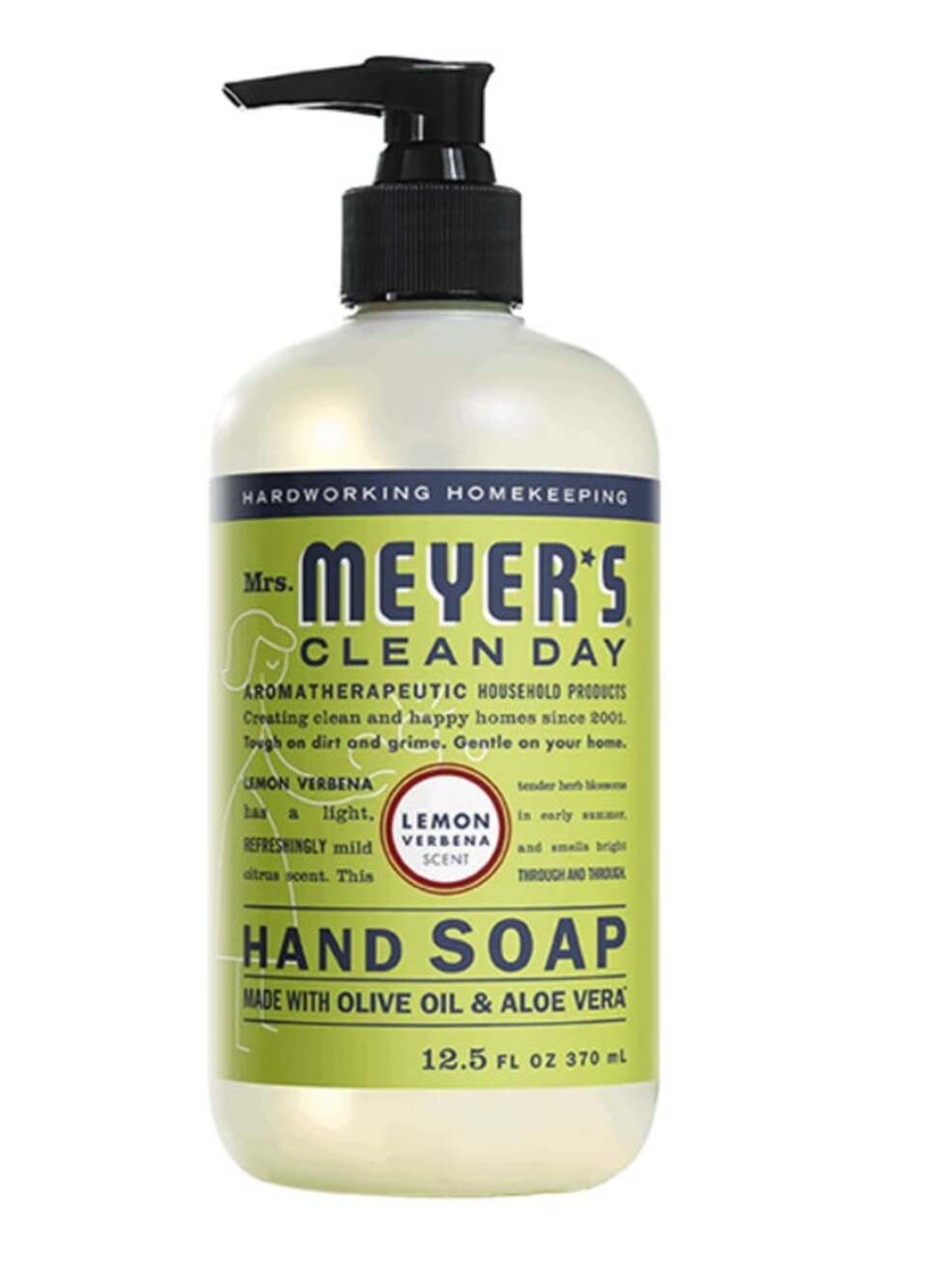Mrs. Meyer's Clean Day Lemon Verbena Liquid Hand Soap, Refillable, 12.5 fl oz